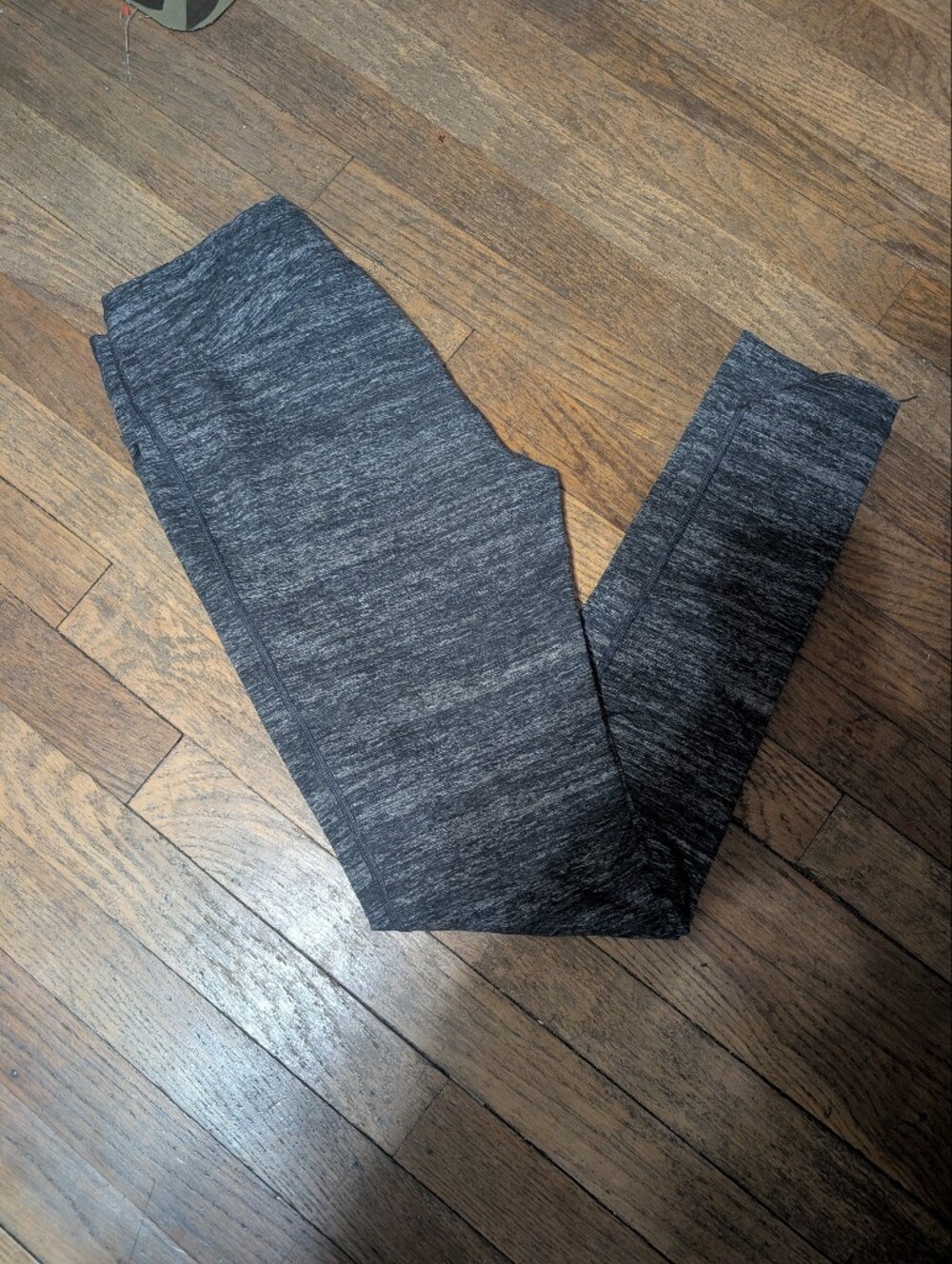 Reebok Charcoal Heather Leggings - Stretchy Everyday Activewear Size M